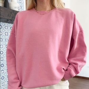 Blush pink crewneck trendy